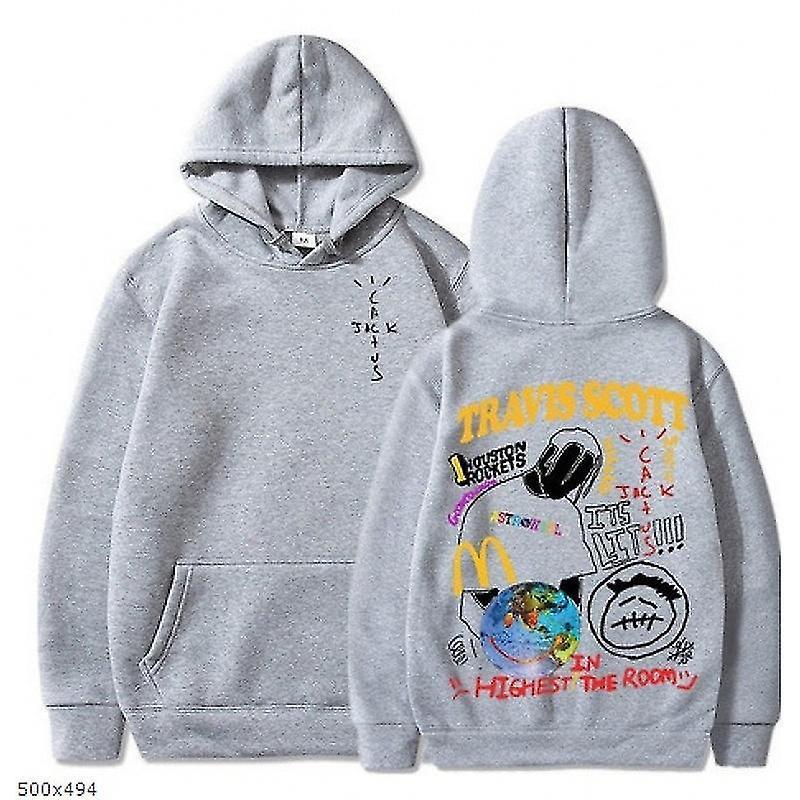 Santic Sudaderas Con Capucha Travis Scotts Cactus Jack Astroworld light grey S