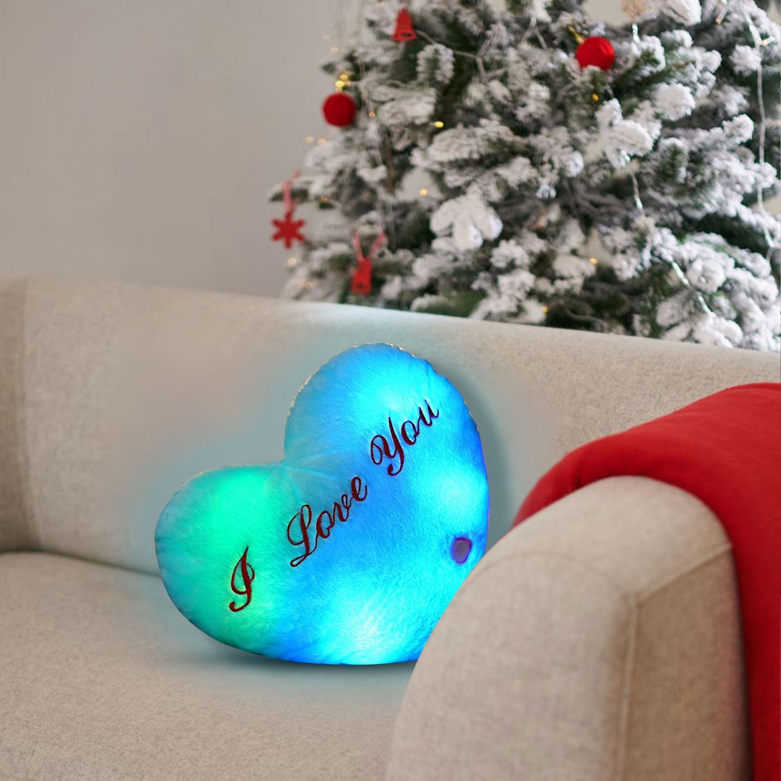 Kakanwo Valentine'S Day Pillow Heart Led Pillow Light A