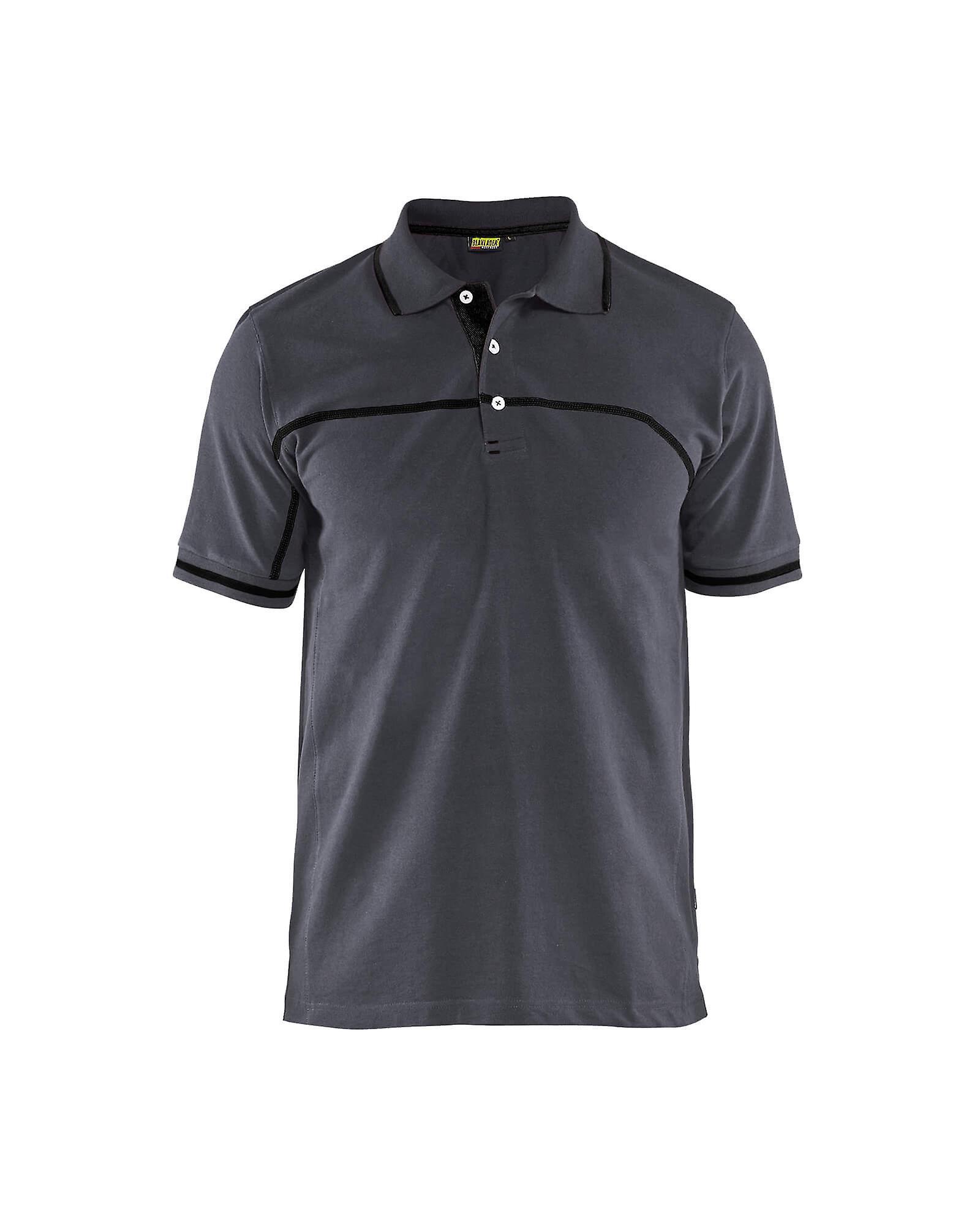 Blaklader 3389 work polo shirt - mens (33891050) Mid grey/black M