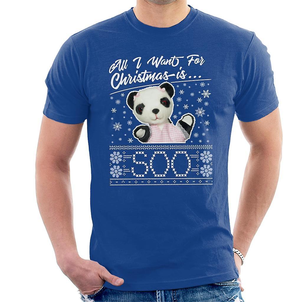 Sooty Christmas All I Want For Christmas Is Soo Men's T-Shirt Royal Blue Medium