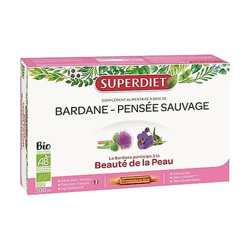 Super Diet Bio wild pansy burdock 20 ampoules of 15ml