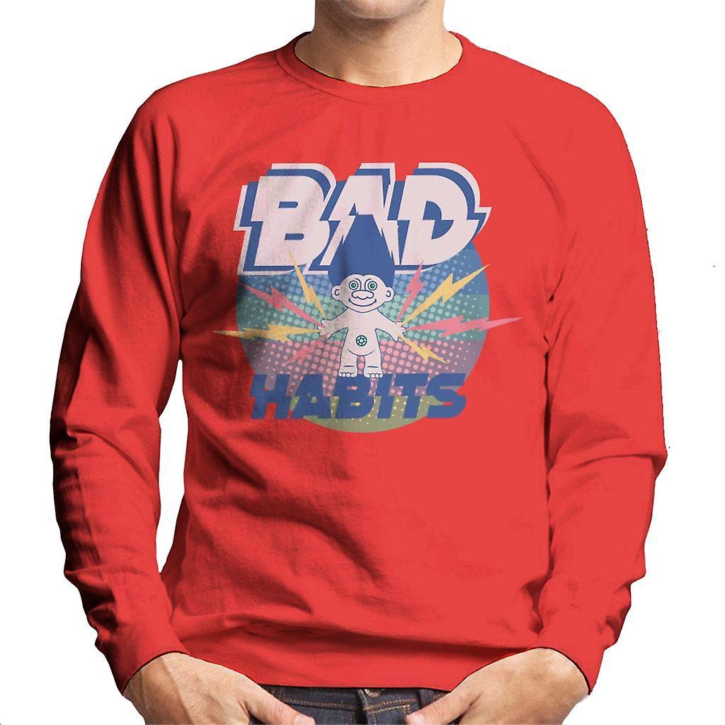 Trolls Bad Habits Lightning Men's Sweatshirt Red X-Large