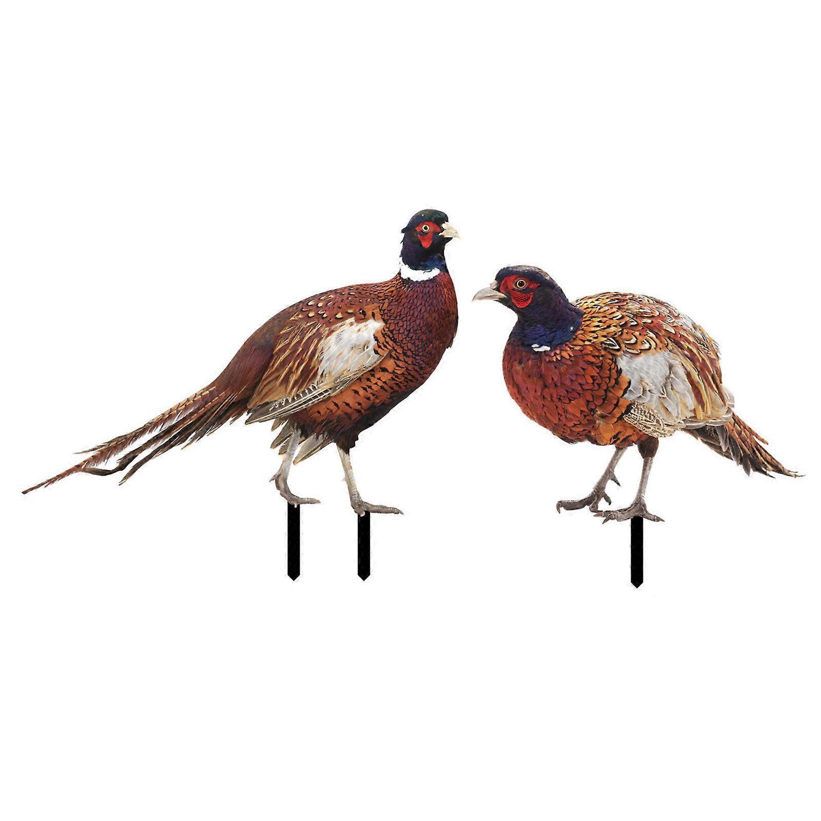 Unbrand Garden Pheasants Stake Animal Decoration Lawn Patio Decorative Statue Sculpture