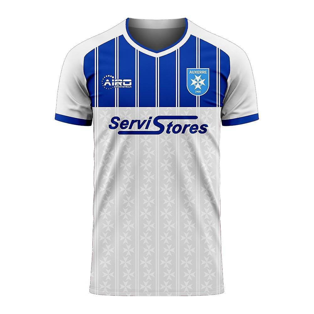 Airo Sportswear Auxerre 2024-2025 Home Concept Football Kit (Airo) White M