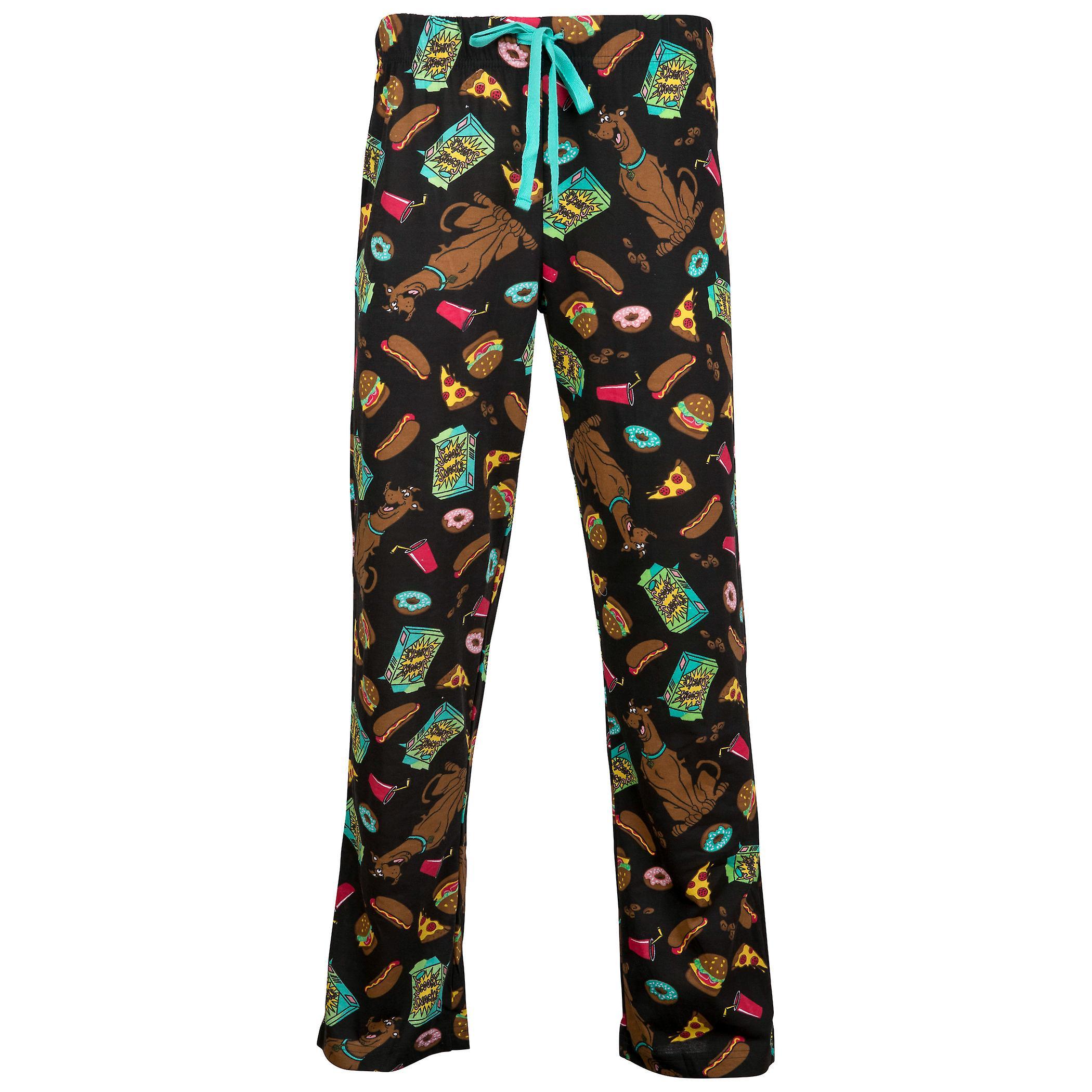 Cartoons Scooby-Doo Scooby Snacks Black Colorway Men's Sleep Pants Medium (32-34)