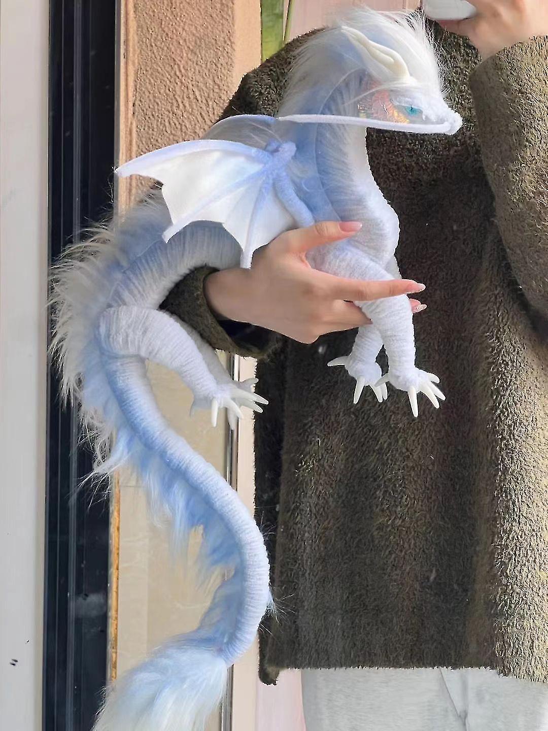 Yijin Blue Fantasy Flying Dragon Plush Toy