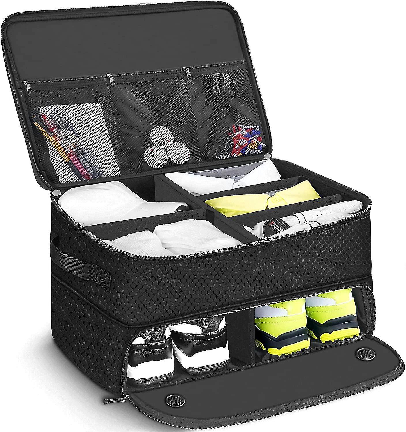 Wavepig 2 Layer Golf Trunk Organizer, Waterproof Car Golf Locker