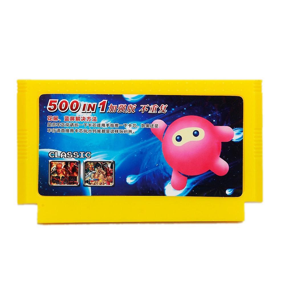 Slowmoose Memory Cards Console For Classic Fc Video Games Yellow 500 in 1