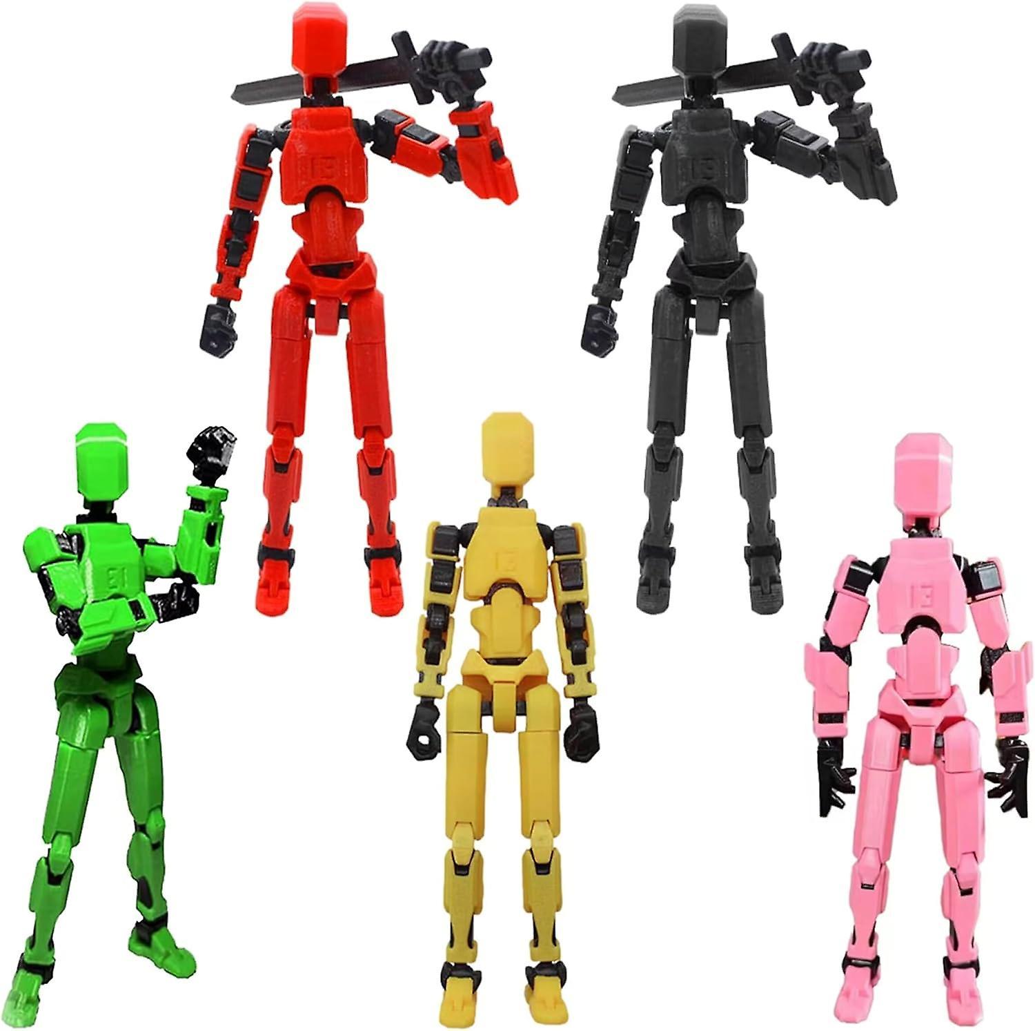 Sztxj T13 Action Figure,Robot Action Figure,T13 Action Figure 3D Printed Multi-Jointed Movable,13 Action Figure Dummy,Decorations for Action Figure...