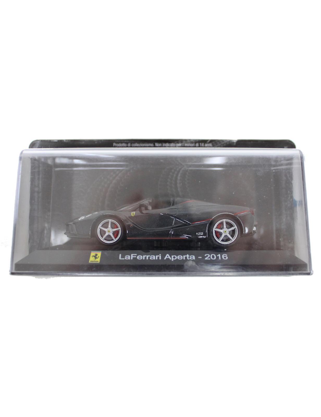 Ex Mag Ferrari La Ferrari Aperta Diecast Model 1:43 Black and Red 9cm / 3.5in long