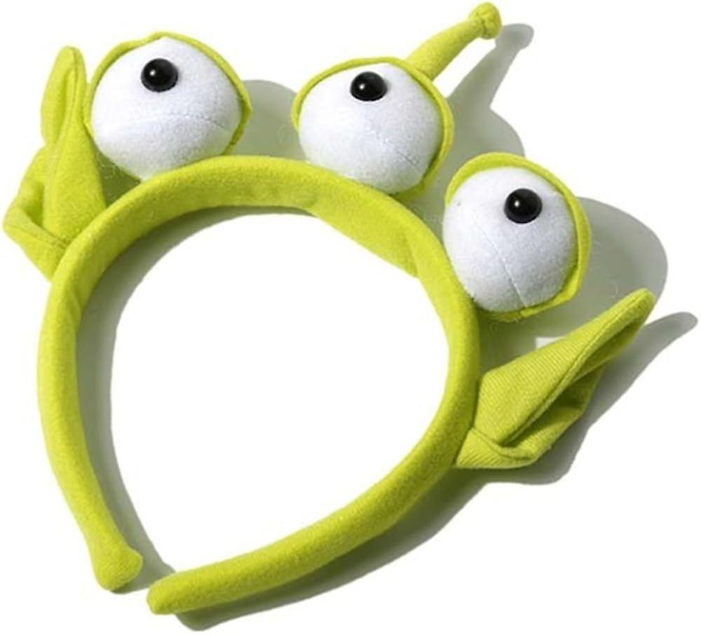 Ubiuo Alien Headband For Toy Story Stretchy Plushy Hair Accessories For Face Washing Shower Beauty Skincare 1pcs