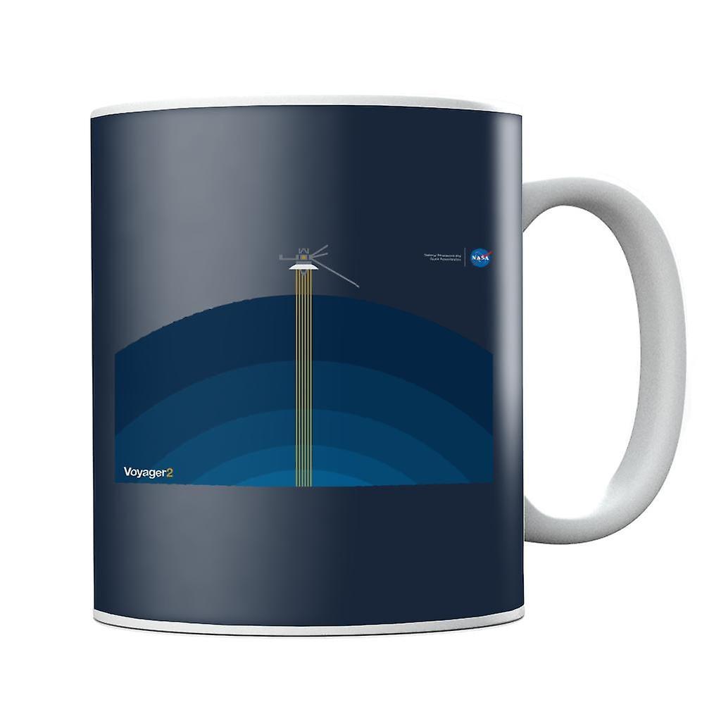 NASA Voyager2 Transmission Mug Navy Blue 10oz