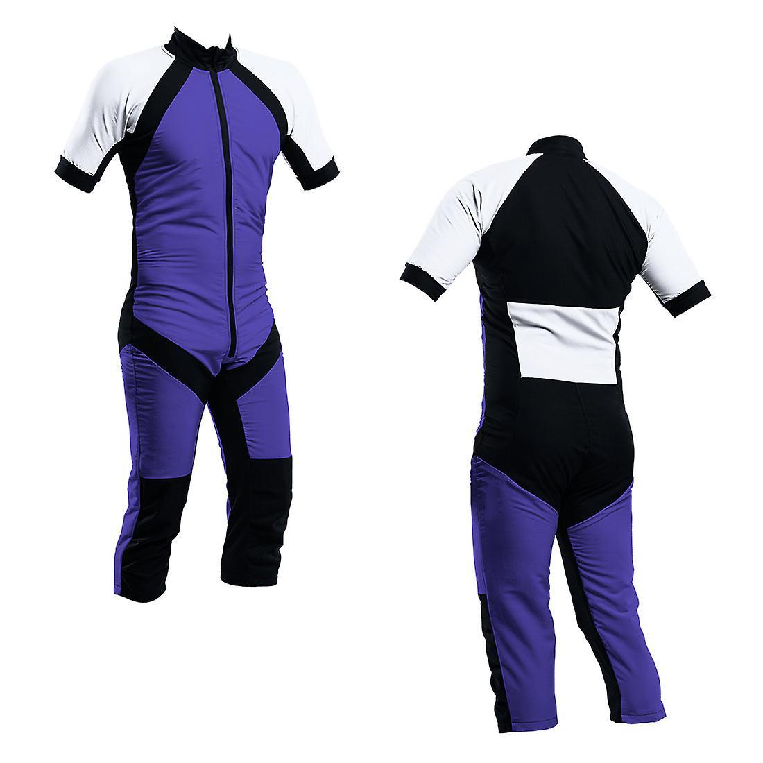 SkyexSuits Skydiving summer suit purple-white s2-03 Xs / men