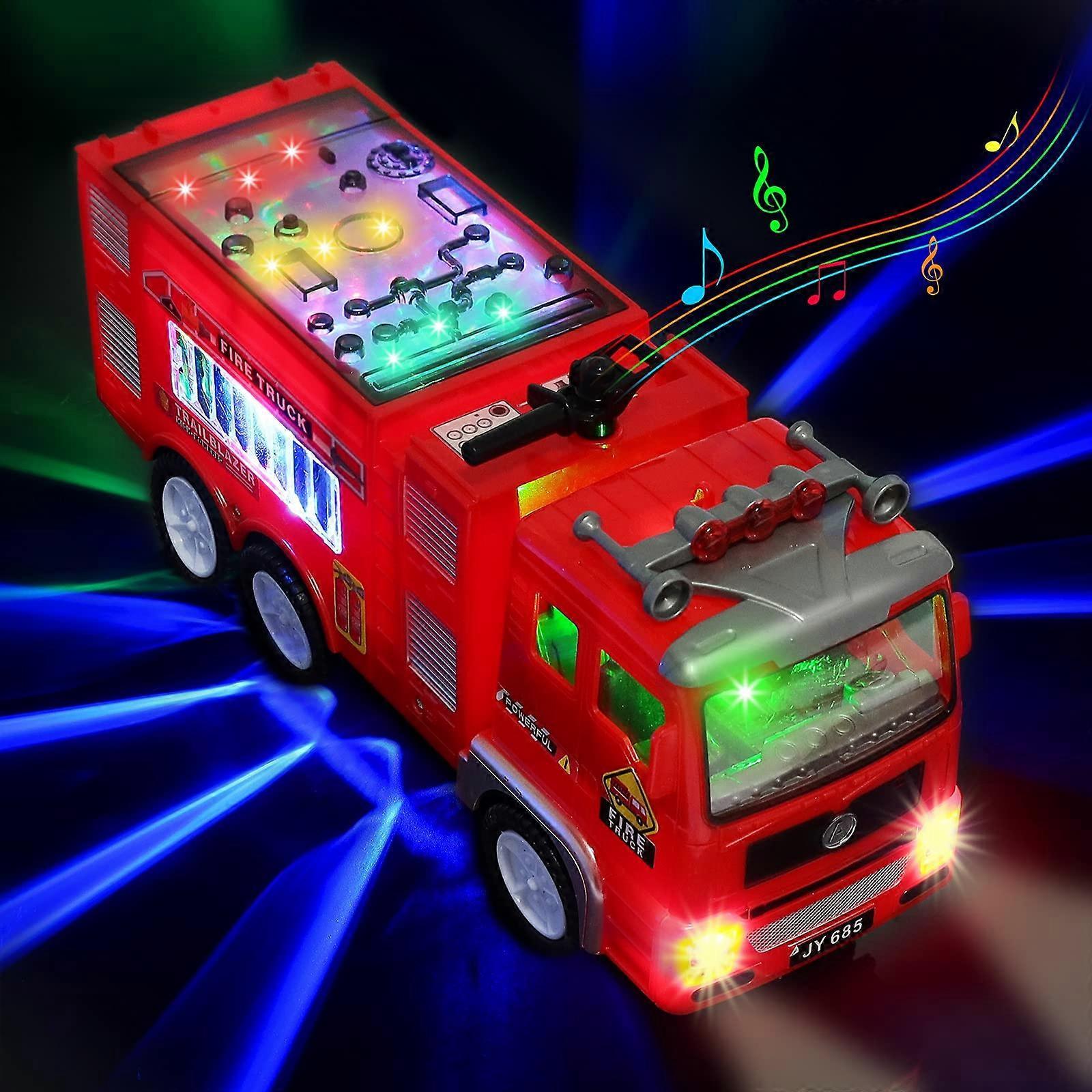 Changsha Liuzhou Electronic Commerce Fire Truck Toy 4D Lighted - Electric Fire Engine Rescue Truck with Lights and Sounds  Educational LED Lightnin...