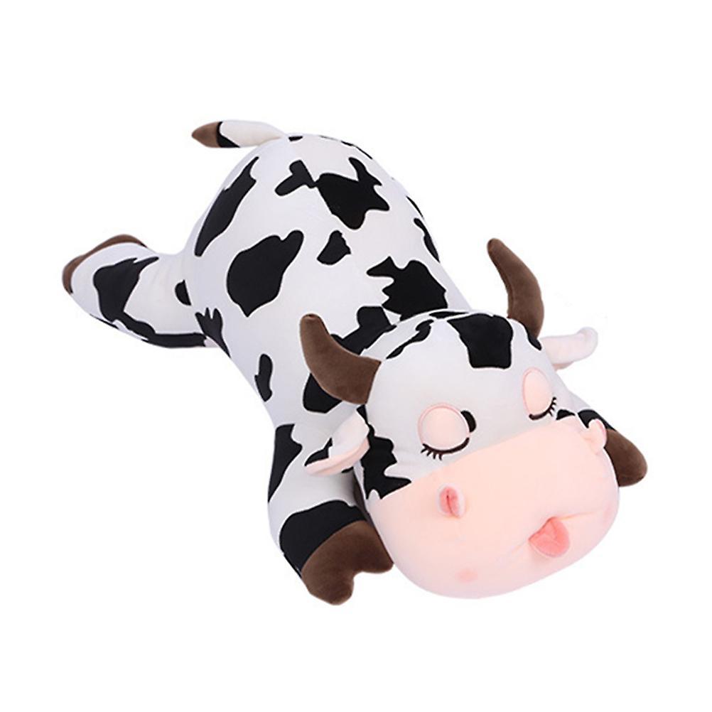 Tinksky Home Pillow Stuffed Cow Pillow Cow Stuffed Animals Cow Pillow Plush Large Stuffed Cow Fluffy Cow Plush Cow Pillow Toys Black 25.00X15.00X10...