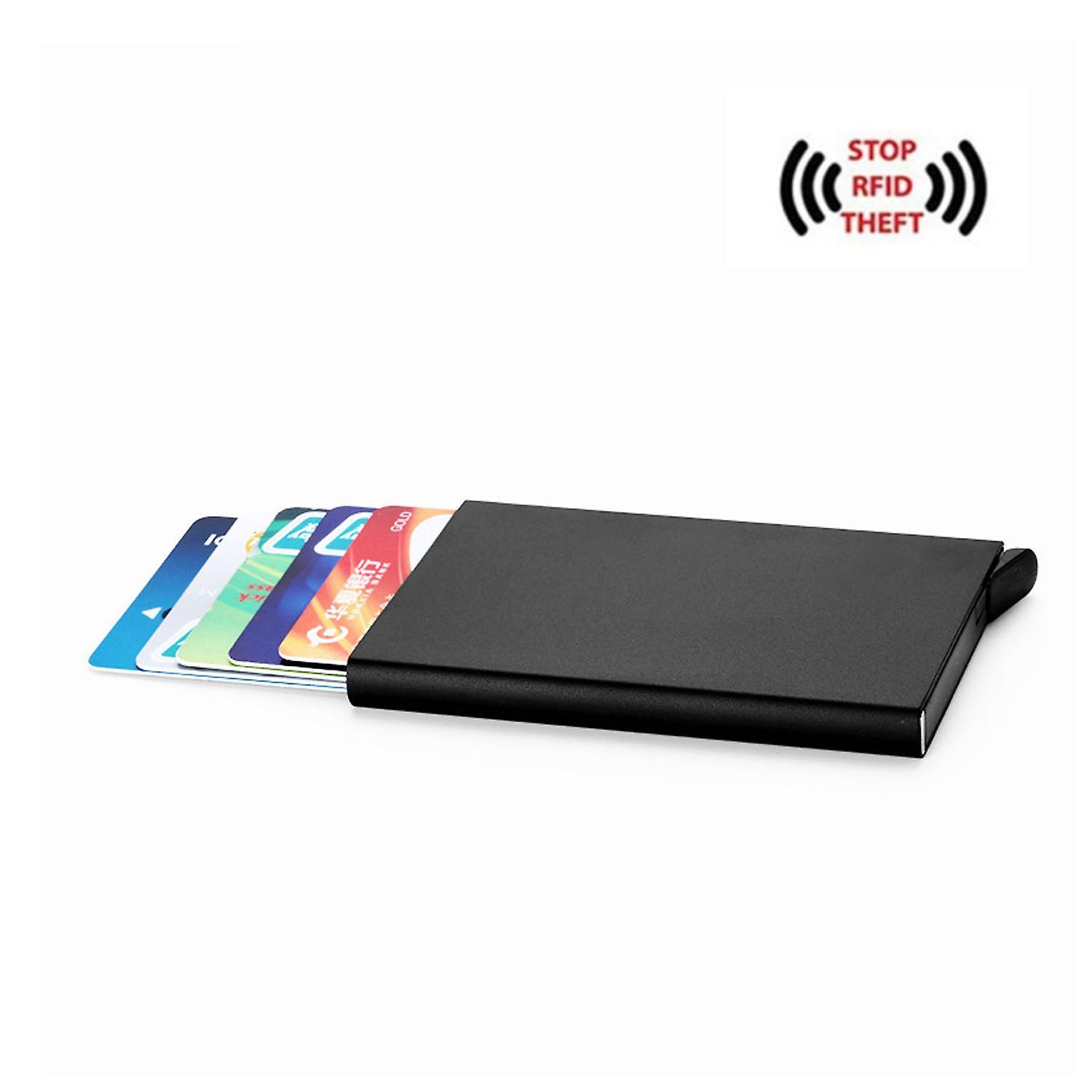 Sztxj Card holder with RFID protection Black