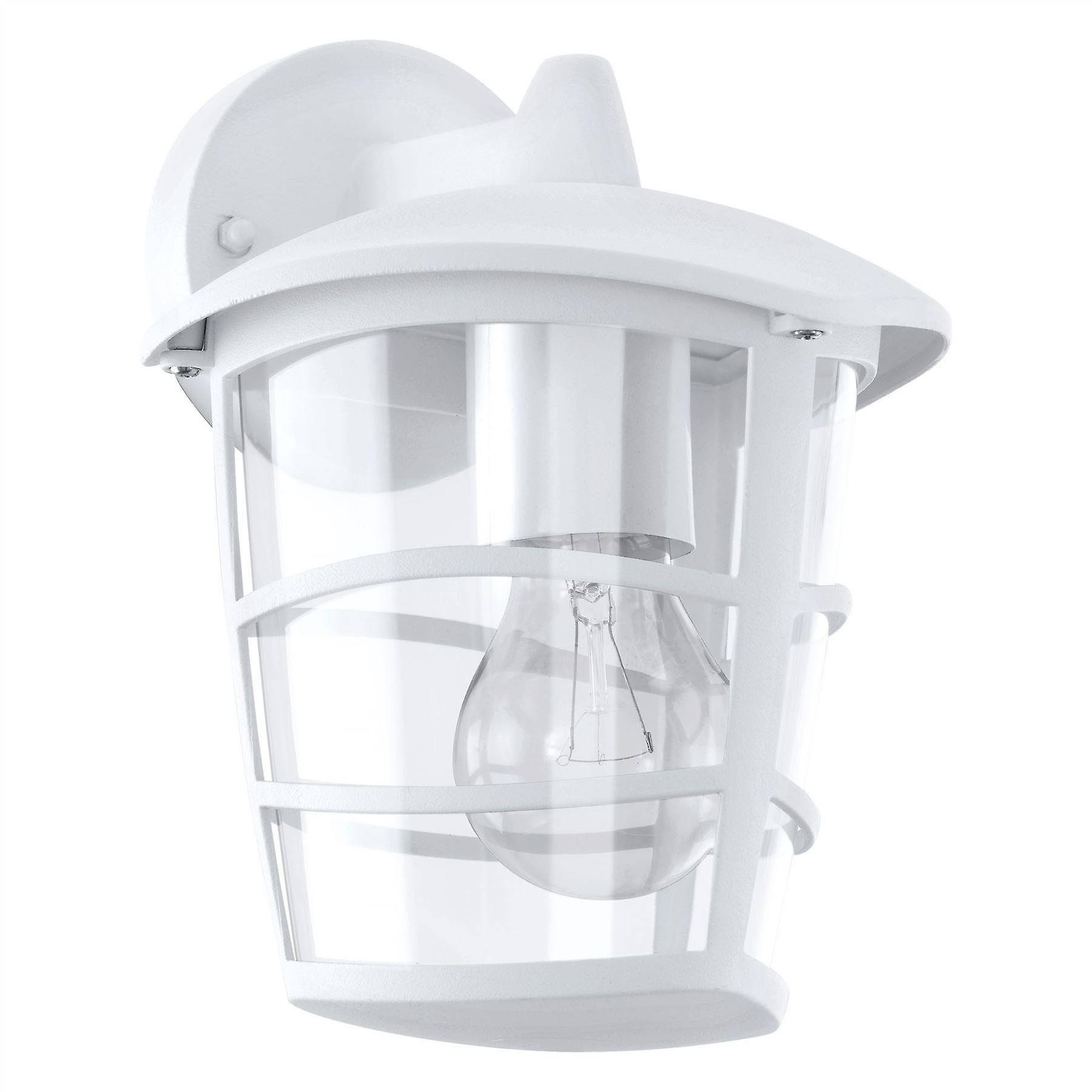 Eglo Lighting Aloria 1 Light Outdoor Wall Lantern White IP44, E27