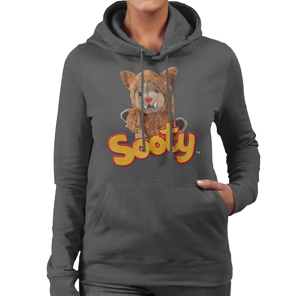 Sooty Halloween Sweep Werewolf Women's Hooded Sweatshirt Charcoal Medium