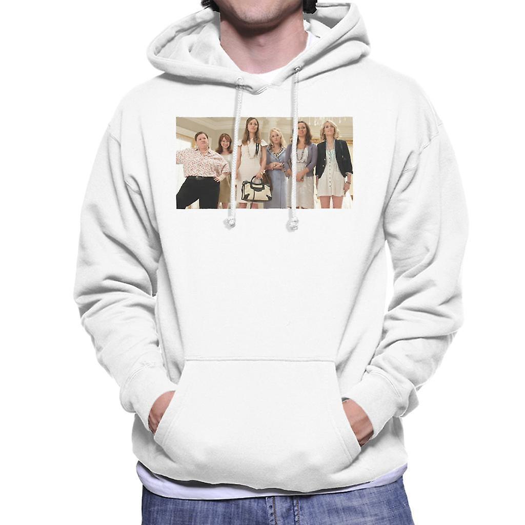 Bridesmaids Whole Bridal Party Men's Hooded Sweatshirt White Large