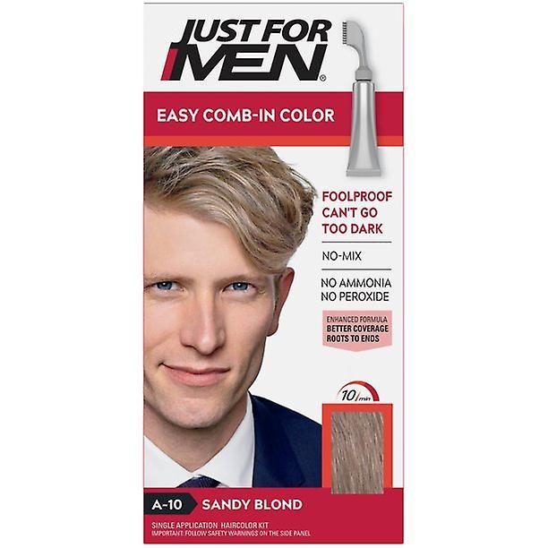 Just For Men Easy Comb-in Gray Hair Coloring, A-10 Sandy Blond