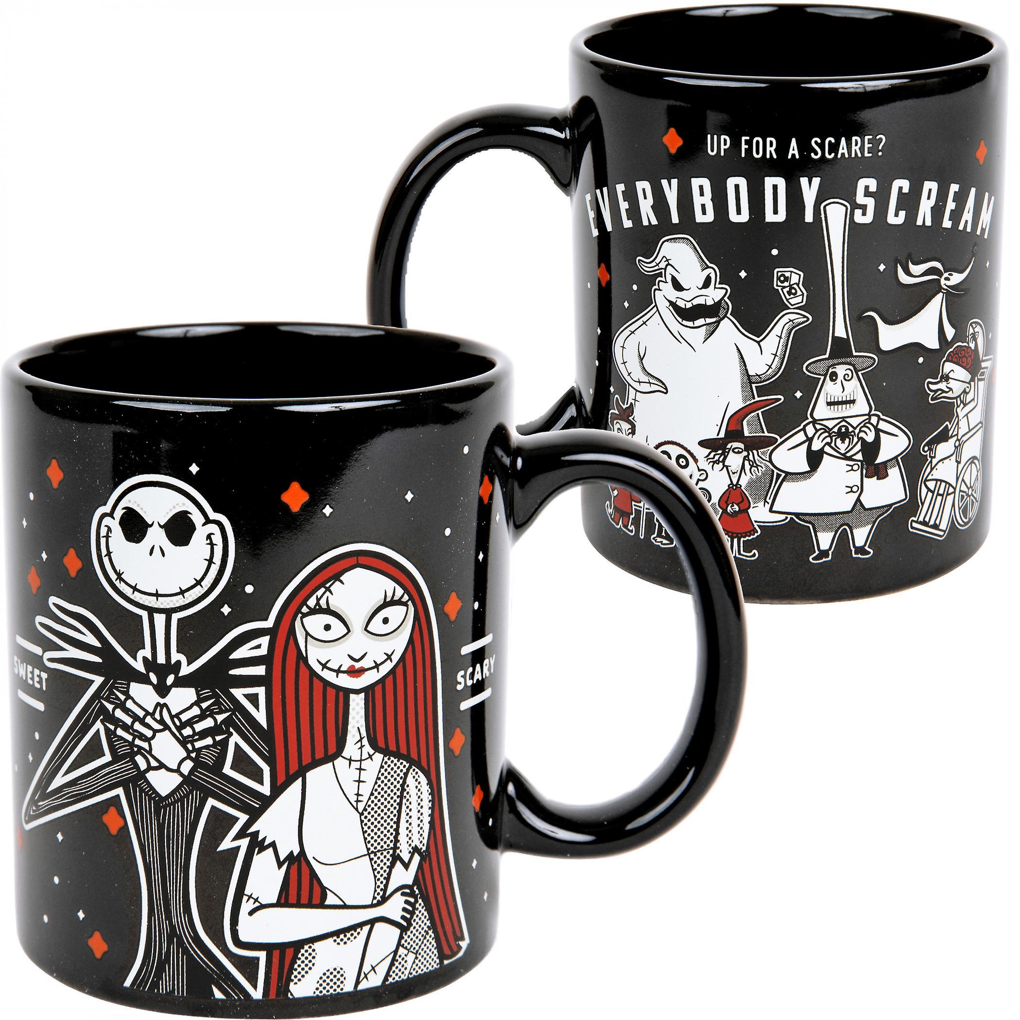 Movies Nightmare Before Christmas Family 11oz Ceramic Mug Black