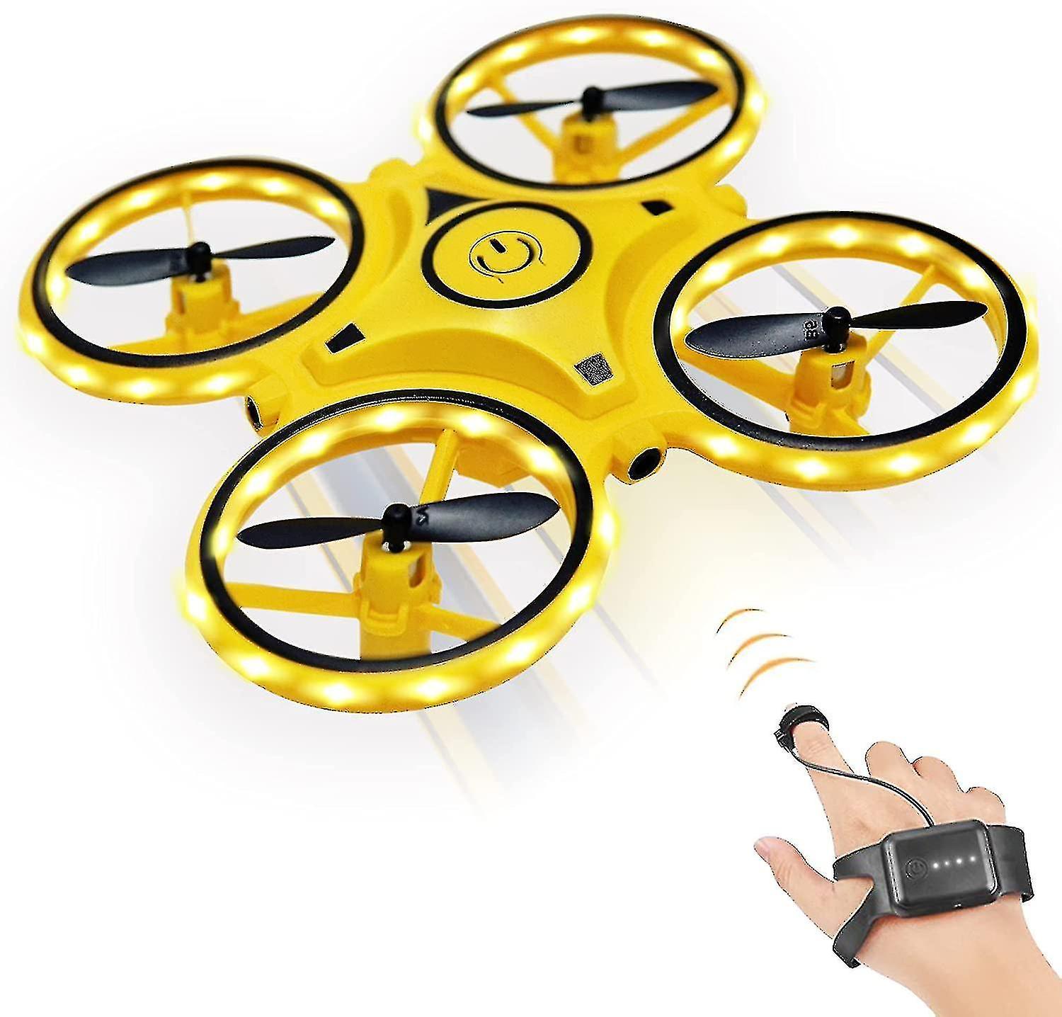 Ceisv Mini Drone For Kids,gesture Control Drone,hand Operated Drones With Sensorindoor Drone For Kids,small Rc Quadcopter,360 Flips,with Led Light