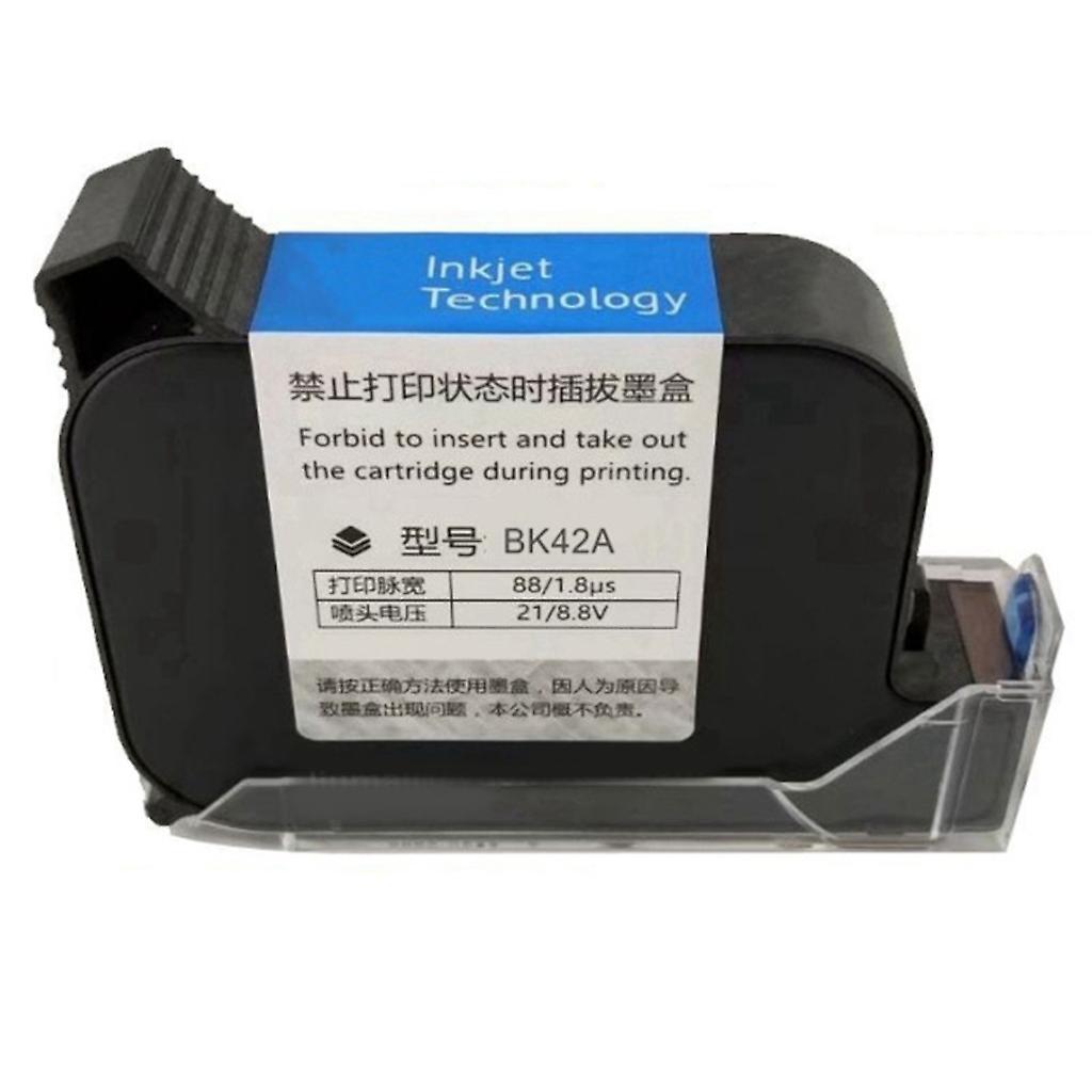 unbrand Quick Drying Ink Cartridge BK42A Solvent Fast Drying Ink 600DPI 42ML Capacity