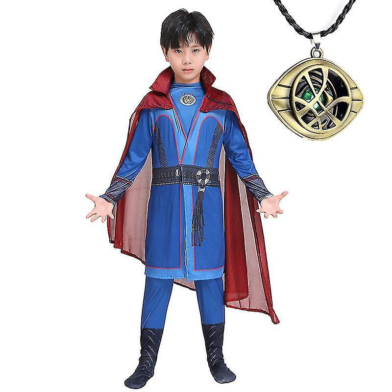 Sfygv Movie Character Dr. Strange Costume Superhero Tights Dress Up Role-playing Cape Costume Halloween Cosplay Kid Gift Costume 140