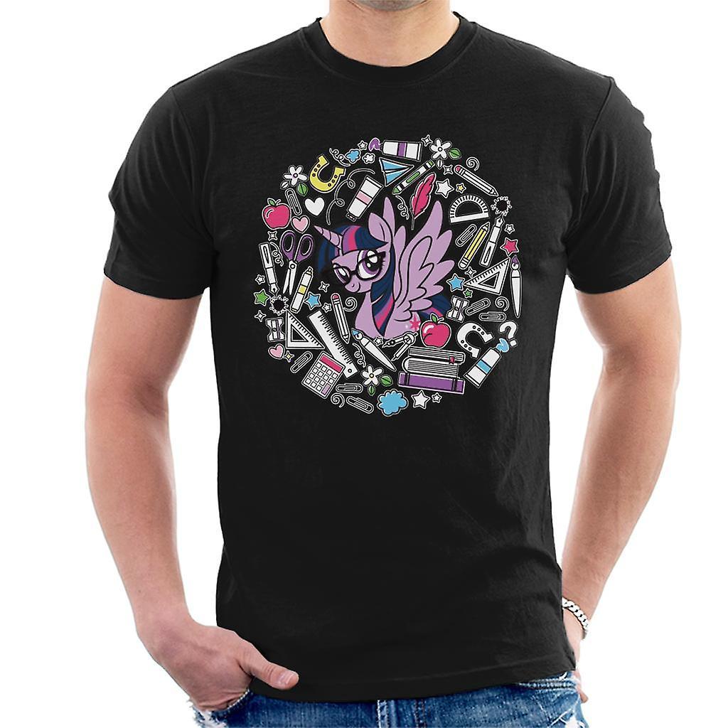 My Little Pony Twilight Sparkle Ready For School Men's T-Shirt Black X-Large