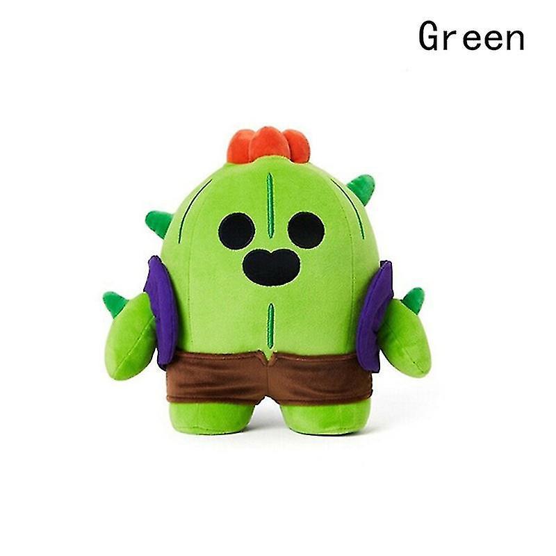 Tmall Doll Mobile Game Wilderness Fighting Card Doll Toy Brawl Stars Standing Plush Green 1pc