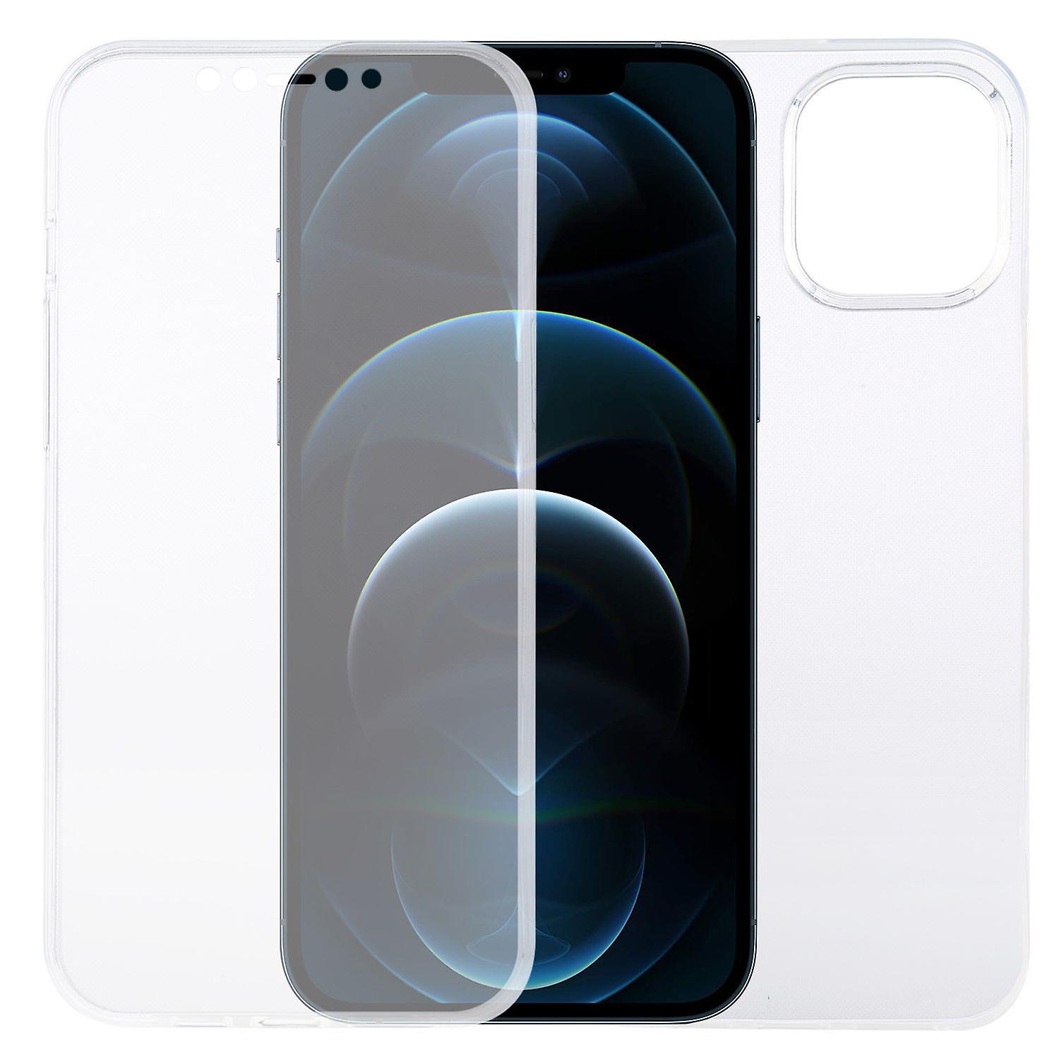 König Apple iPhone 12 Pro Max Sleeve Case 360 Mobile Phone Protective Cover Full TPU Transparent