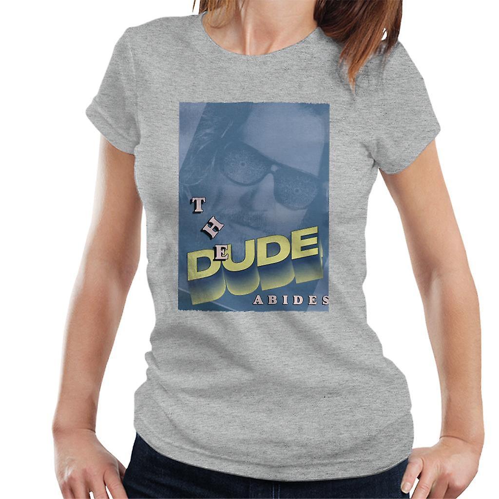 The Big Lebowski The Dude 3D Text Nostalgia Women's T-Shirt Heather Grey XX-Large