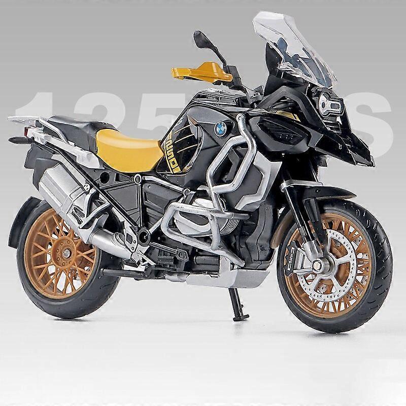 1:12  R1250GS ADV Motorcycles Simulation Alloy Motorcycle Model Shock Absorbers Sound and Light Collection Toy Car Kid Gift Toy Motorcycles Yellow ...