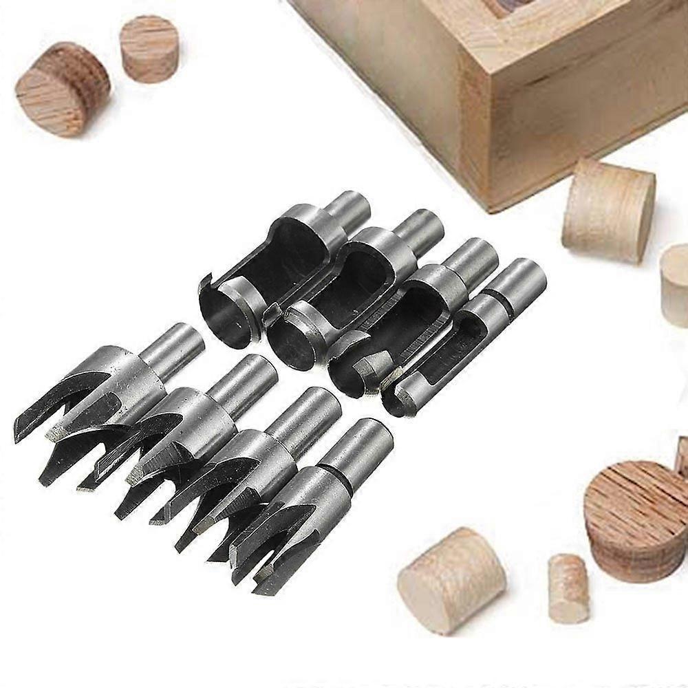 Tinor 8PCS HSS Plug Cutter Woodworking Cutting Tool Wood Plug Drill Bits Wood Plug Cutter Drill Bits 6mm/10mm/13mm/16mm