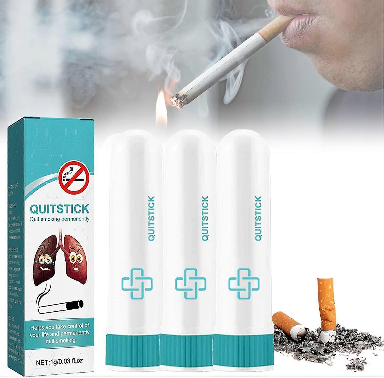 Frusde Quit Stick, Easy to Use Inhaler, Helps Quit Smoking Natural Suppressant, Quit Cravings 3Pcs