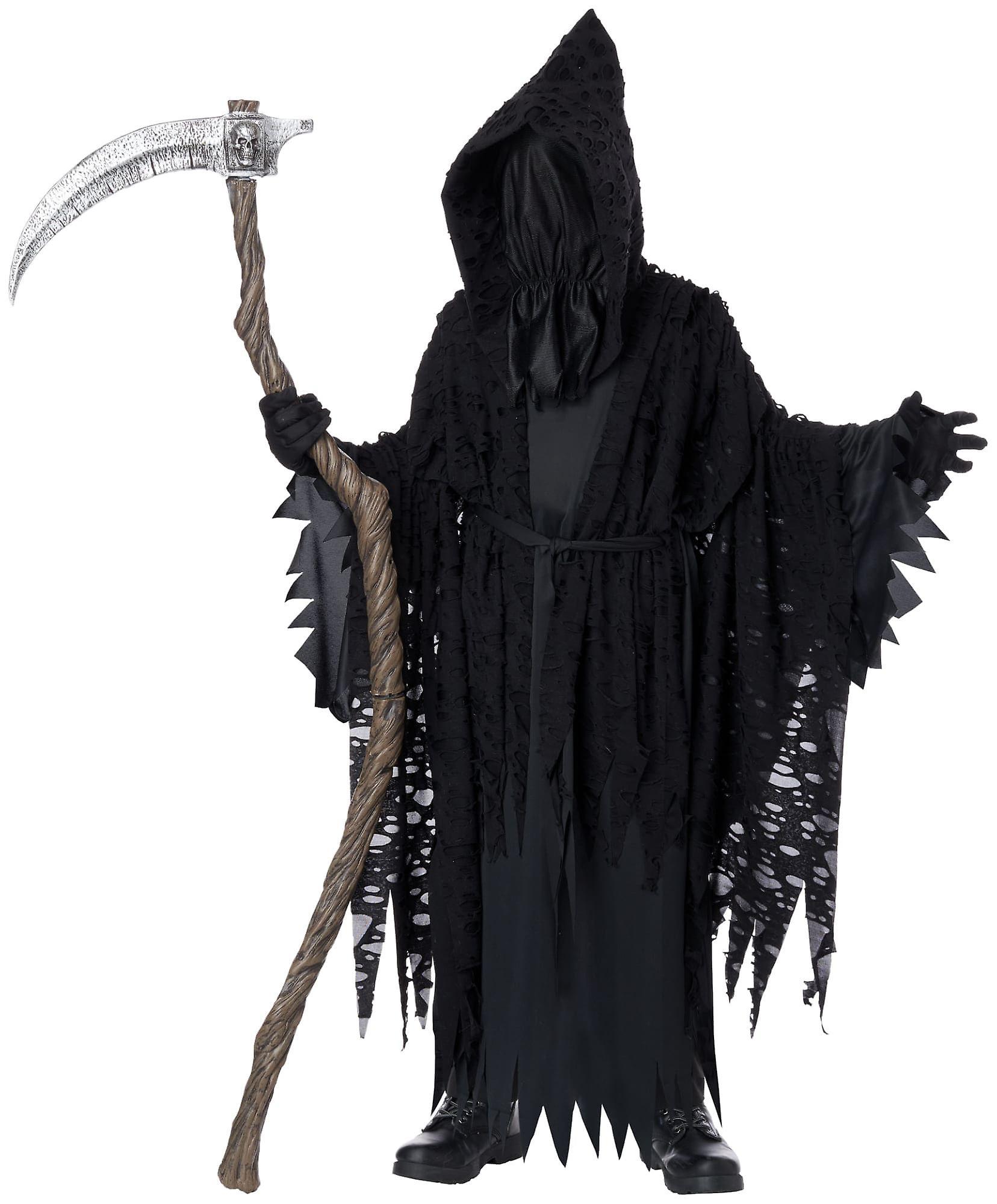 California Costume Collections Shadow of Death Grim Reaper Death Horror Halloween Child Boys Costume Black Medium (8-10)