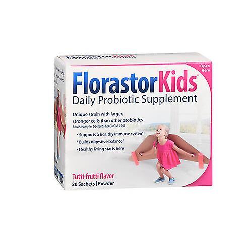 Florastor Kids Daily Probiotic Supplement Powder Tutti-Frutti Flavor, 20 Each (Pack of 1)