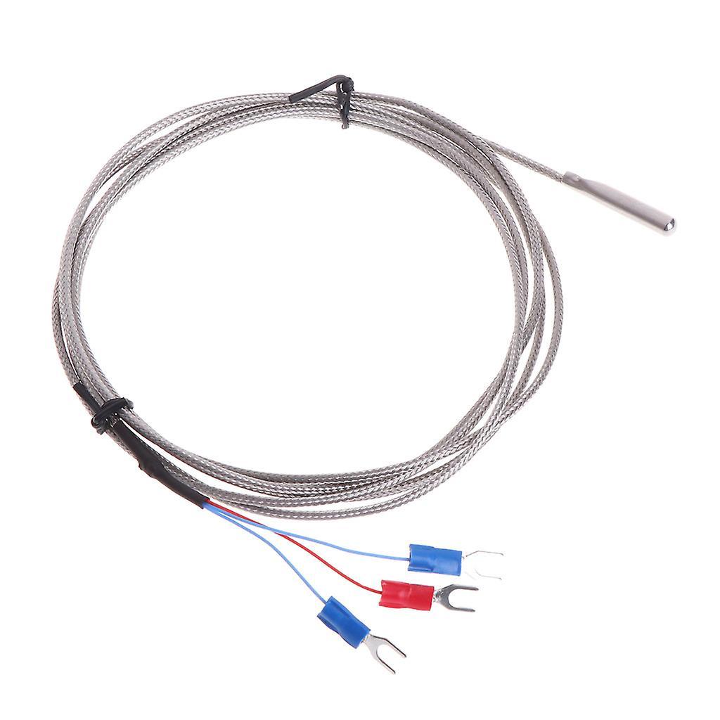 Unbrand Rtd Pt100 Thermocouple Temperature Sensor Probe 3 Wires 2m Cable  -50~350c