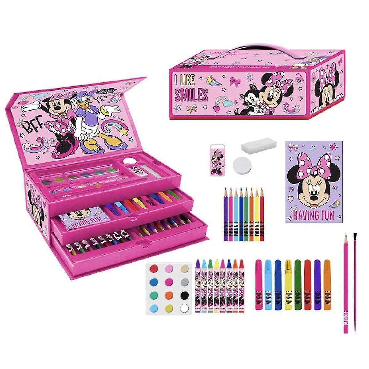 Painting set Minnie Mouse Briefcase Pink