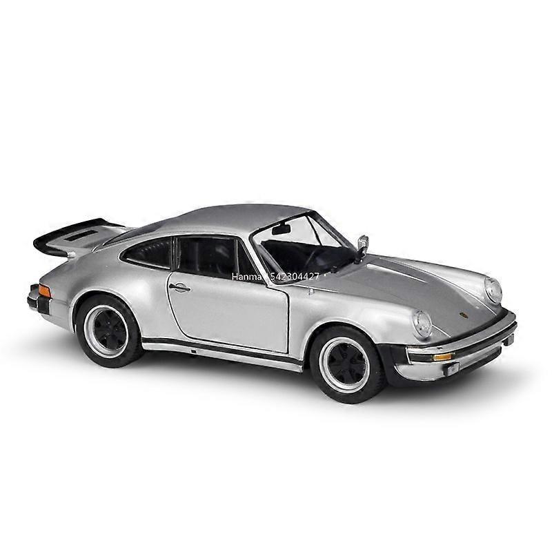 Redkid WELLY 1:24 1974 Porsche 911 Turbo 3.0 Alloy Sports Car Model Diecast Metal Toy Vehicle Simulation Collection Kids Ornament Gifts Silver