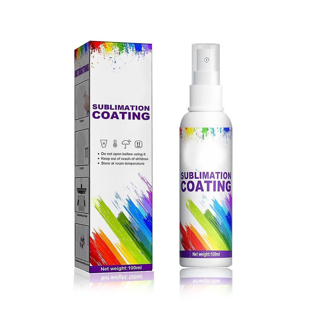 Sublimation Coating Spray 100ml - Carton Heat Transfer Anti-Stain Wear Resistant Multi-Purpose Spray for T-Shirts