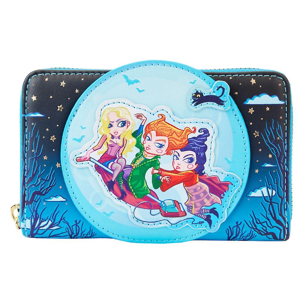 Officially Licensed Hocus Pocus Poster Glow Zip Around Wallet Faux Leather