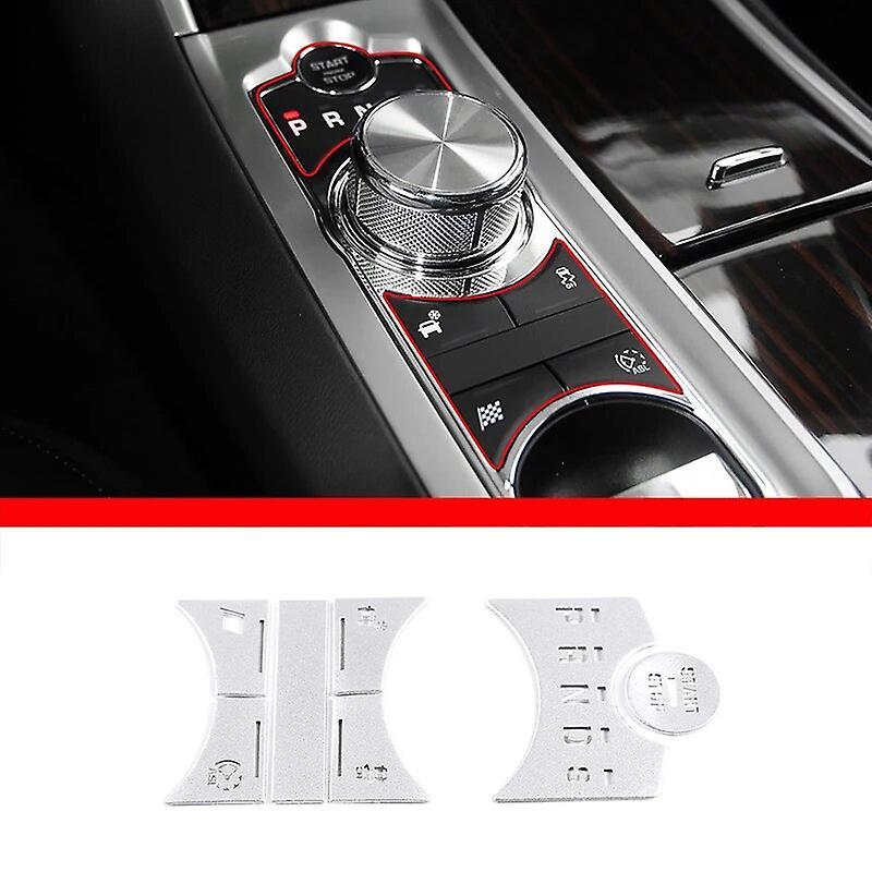 Cciyu For Jaguar Xf 2012-2015 Stainless Steel Car Central Control Gear Shift Panel Buttons Covers Stickers Trim Interior Accessories Style