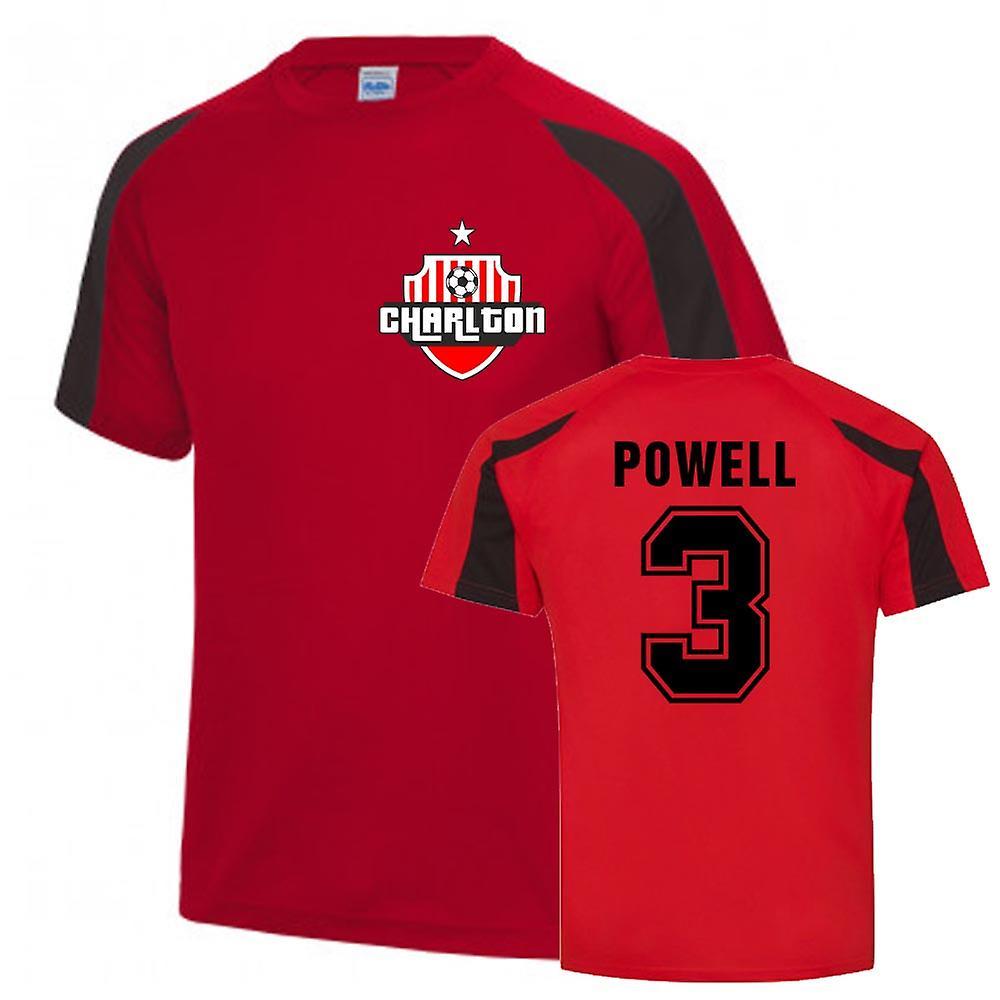 UKSoccerShop Chris Powell Charlton Sports Training Jersey (Red) Medium (38-40 inch)