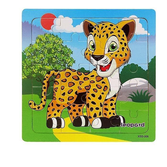 Slowmoose Style Educational Wooden Puzzle - Animal Vehicle Toy 308