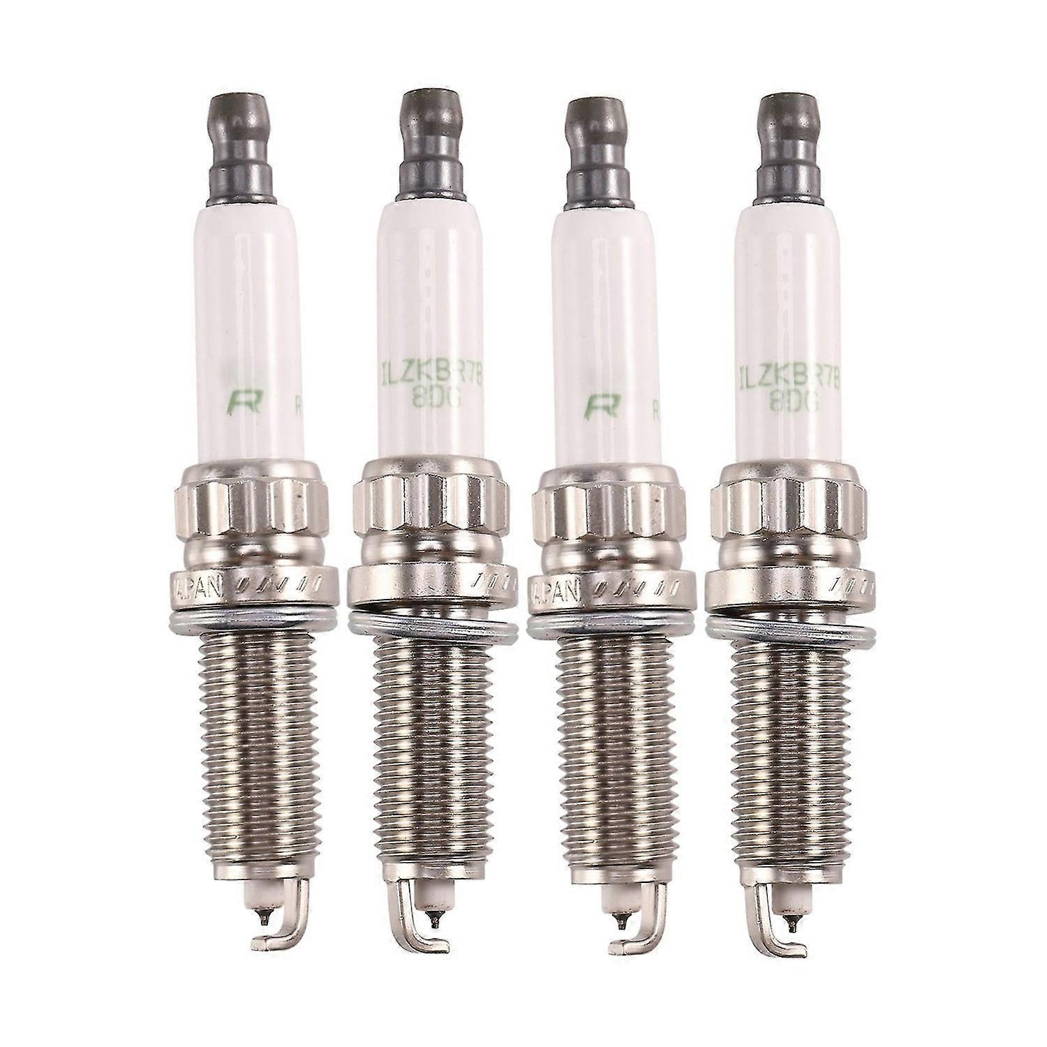 Elrachen 4Pcs Car Iridium Platinum Spark Plug 95770 ILZKBR7B8DG 0242129512 Fit For Mini Cooper