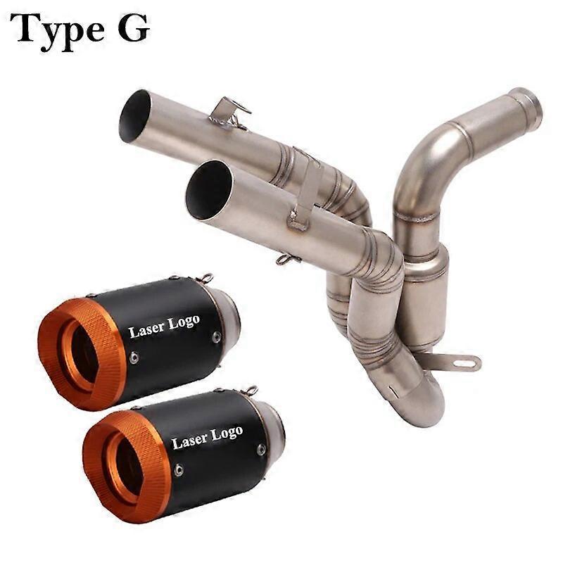 Sanxing For Duke 125 250 390 KTM390 RC390 RC250 2017-2020 Motorcycle Exhaust Modify High Position Muffler Escape System Link Carbon Pipe Type G