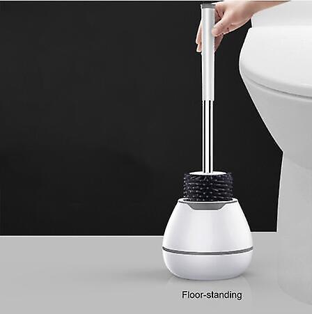 Slowmoose Silicone Toilet Brush With Soft Bristle - Bathroom Cleaning Upgrade floor model