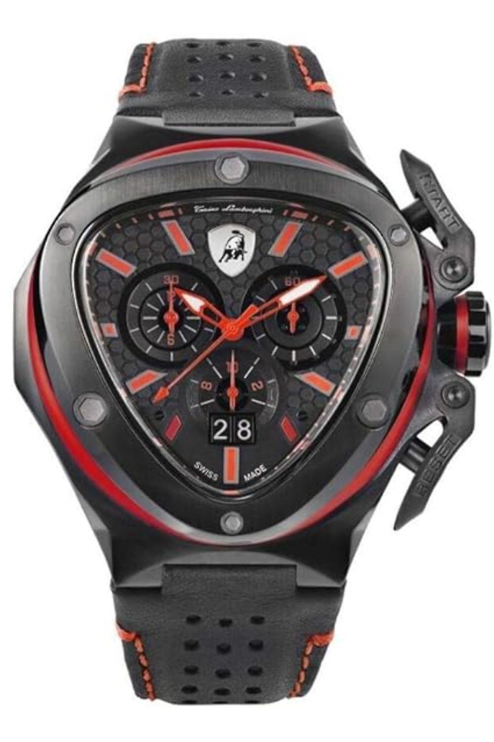 Tonino Lamborghini Sp X Men's Analog Quartz Watch With Cowhide Bracelet T9XA