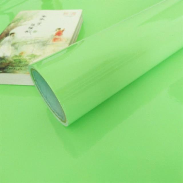 Slowmoose Waterproof Marble Pvc Vinyl Metal Brushed Wallpaper Shiny Light Green 40cm x 1m